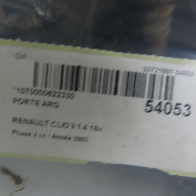 Porte arrière gauche occasion RENAULT CLIO II Phase 2 06-2001->07-2006 1.4 16v 7751472475 5
