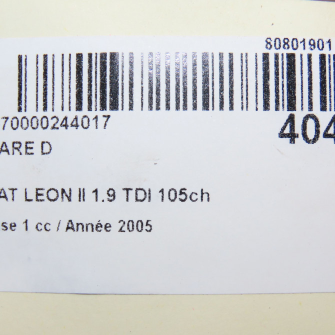 Phare droit occasion SEAT LEON II Phase 1 09-2005->05-2009 1.9 TDI 105ch 5P1941006E 5