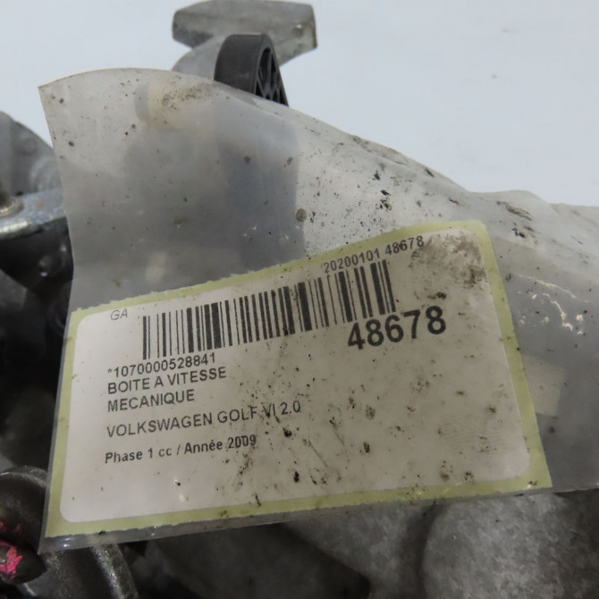 Boîte à vitesse mecanique occasion VOLKSWAGEN GOLF VI Phase 1 10-2008->04-2013 2.0 TDI 110ch A4300046F 6