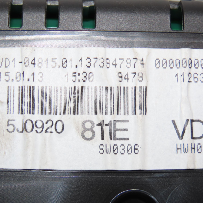 Compteur occasion SKODA FABIA II Phase 2 03-2010->12-2014 1.2 TSI 85ch 5J0920811E 4