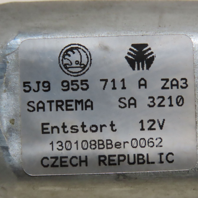 Moteur essuie-glace arrière occasion SKODA FABIA II Phase 2 03-2010->12-2014 1.2 TSI 85ch 5J9955711B 4