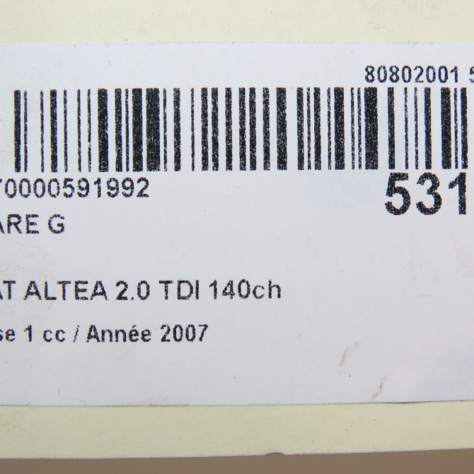 Phare gauche occasion SEAT ALTEA Phase 1 04-2004->05-2009 2.0 TDI 140ch 5P1941005E 6