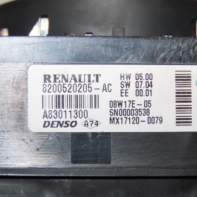 Commande de chauffage occasion RENAULT KANGOO II Phase 1 01-2008->03-2013 1.5 DCI 105ch 275104004R 5