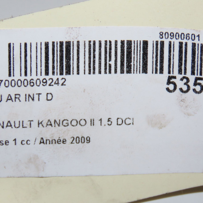 Feu arrière intérieur droit occasion RENAULT KANGOO II Phase 1 01-2008->03-2013 1.5 DCI 105ch 4