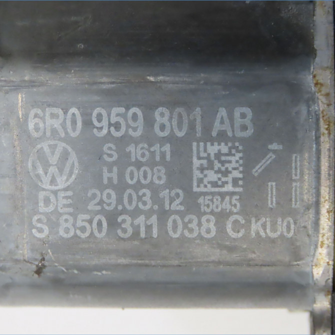 Mecanisme+moteur leve-glace avg occasion VOLKSWAGEN POLO V POLO V Phase 1 2009-09-01->2014-05-31 1.6 TDI 90 6R3837461L 5