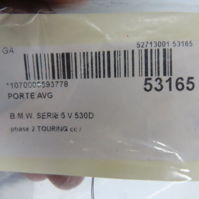 Porte avant gauche occasion B.M.W. SERIE 5 V Phase 1 04-1995->04-1999 530D 41515A2A3A5 5