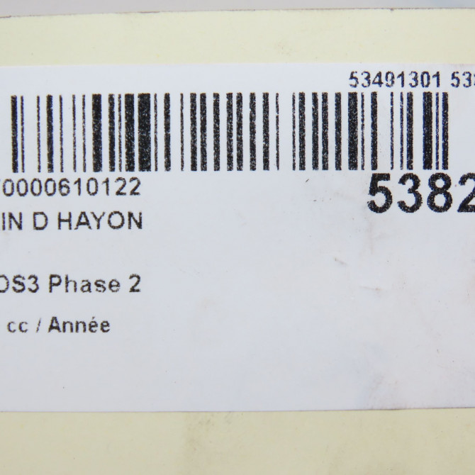 Verin droit hayon occasion DS DS3 Phase 2 06-2014->... 9809821380 4