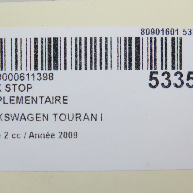 Feux stop supplementaire occasion VOLKSWAGEN TOURAN I Phase 2 11-2006->09-2010 2.0TDi 16v 140ch 1T0945097A 5