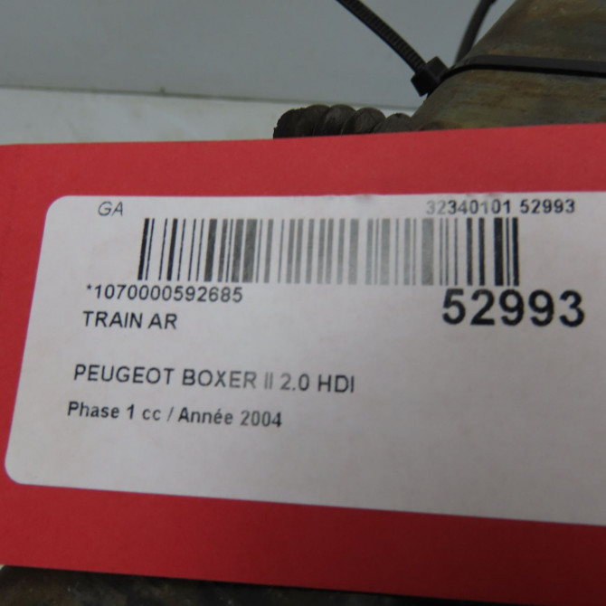 Train arrière occasion PEUGEOT BOXER II Phase 1 02-2002->06-2006 2.0 HDI 85ch 5148E7 6