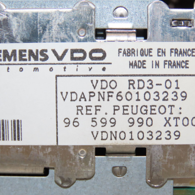 Autoradio occasion PEUGEOT 1007 Phase 1 04-2005->12-2010 1.4i 6564RT 4