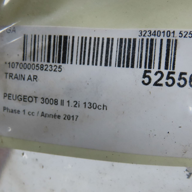 Train arrière occasion PEUGEOT 3008 II Phase 1 04-1995->04-1999 1.2i 130ch 9833974880 6