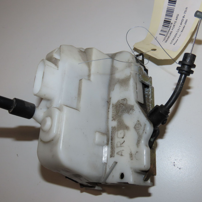 Serrure porte arg occasion CITROEN C3 I Phase 1 04-2002->10-2005 1.4HDI 8v 70ch 9137H5 2
