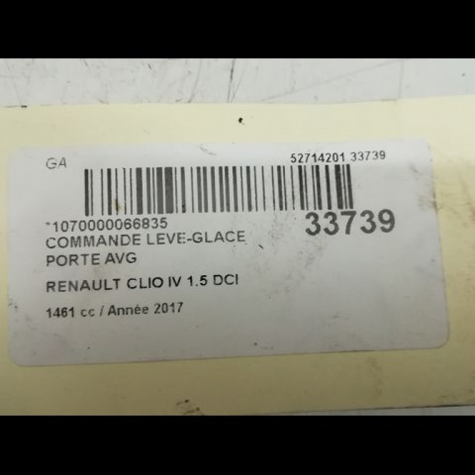 Commande lève-glace porte avant gauche occasion RENAULT CLIO IV Phase 1 07-2012->... 1.5 DCI 90ch 254118044R 4