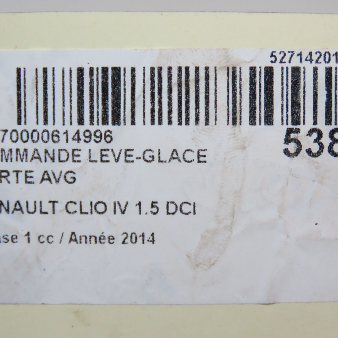 Commande lève-glace porte avant gauche occasion RENAULT CLIO IV Phase 1 07-2012->... 1.5 DCI 75ch 254118044R 5