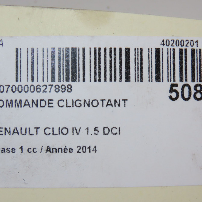 Commande clignotant occasion RENAULT CLIO IV Phase 1 07-2012->... 1.5 DCI 90ch 7