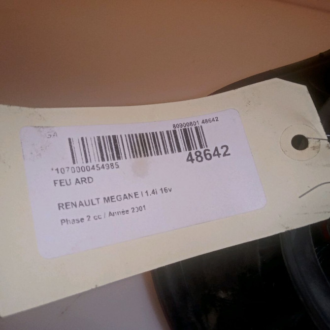 Feu arrière droit occasion RENAULT MEGANE I Phase 2 03-1999->06-2003 1.4i 16v 7700428321 4