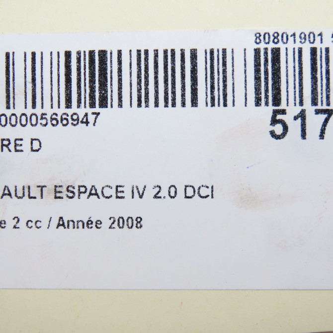 Phare droit occasion RENAULT ESPACE IV Phase 2 03-2006->07-2012 2.0 DCI 150ch 7701064399 6