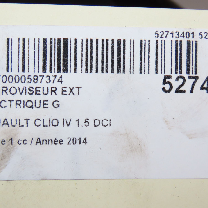 Retroviseur exterieur electrique gauche occasion RENAULT CLIO IV Phase 1 07-2012->... 1.5 DCI 75ch 963022031R 7