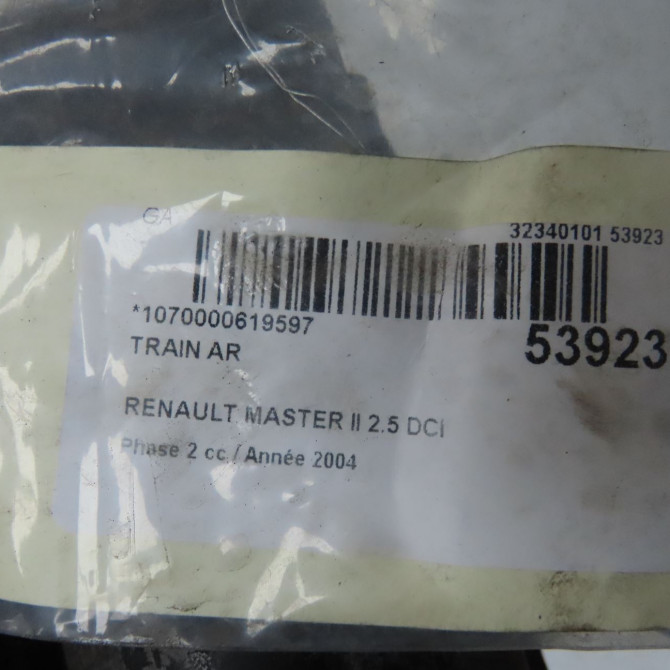 Train arrière occasion RENAULT MASTER II Phase 2 11-2003->10-2006 2.5 DCI 99ch 7701475795 5