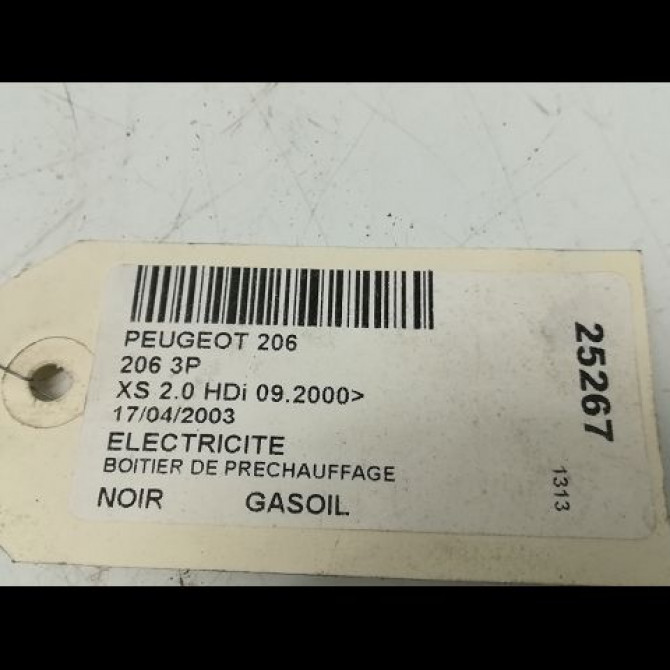 Boitier de préchauffage occasion PEUGEOT 206 Phase 1 09-1998->03-2009 598138 4