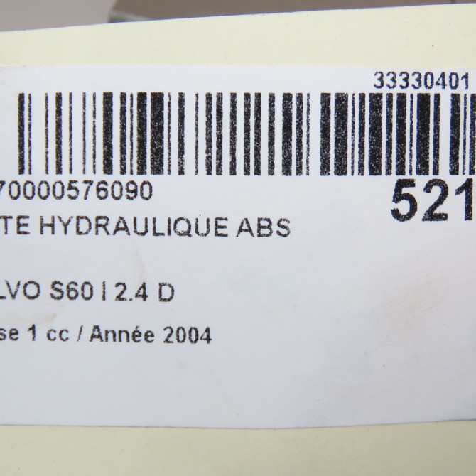 Unité hydraulique ABS occasion VOLVO S60 I Phase 1 09-2000->06-2004 2.4 D 8666845 7