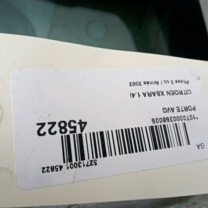 Porte avant gauche occasion CITROEN XSARA Phase 2 09-2000->12-2005 1.4i 9002R7 4