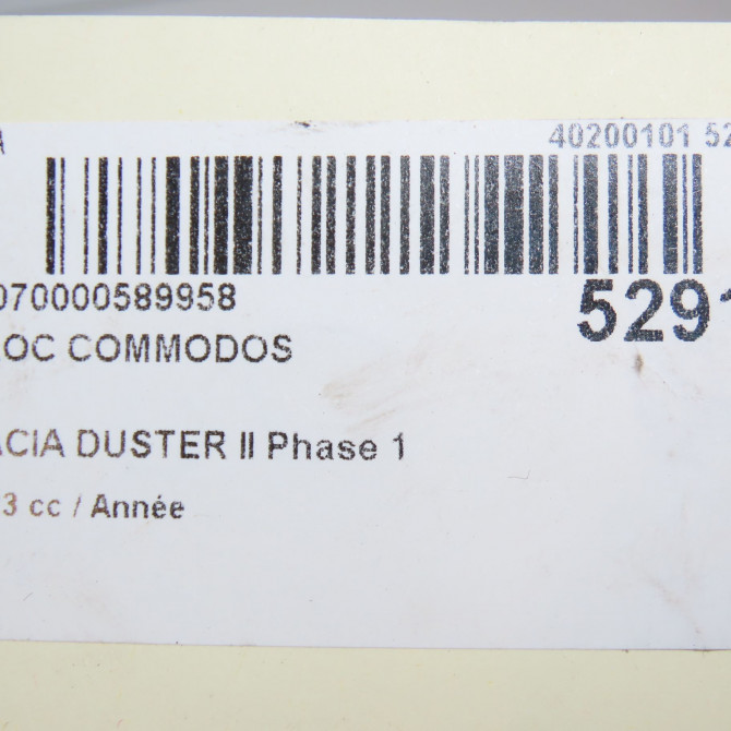 Bloc commodos occasion DACIA DUSTER II Phase 1 10-2017->... 7