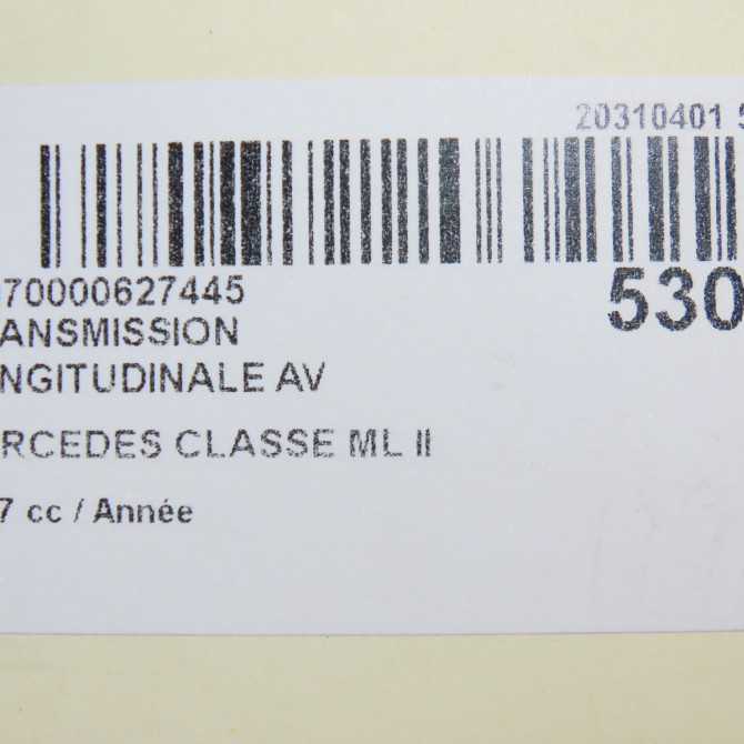 Transmission longitudinale av occasion MERCEDES CLASSE ML II phase 1 03-2005->09-2008 1644100701 6
