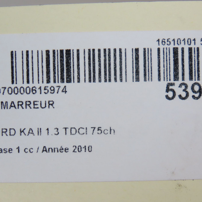 Démarreur occasion FORD KA II Phase 1 10-2008->... 1.3 TDCI 75ch 1726349 7