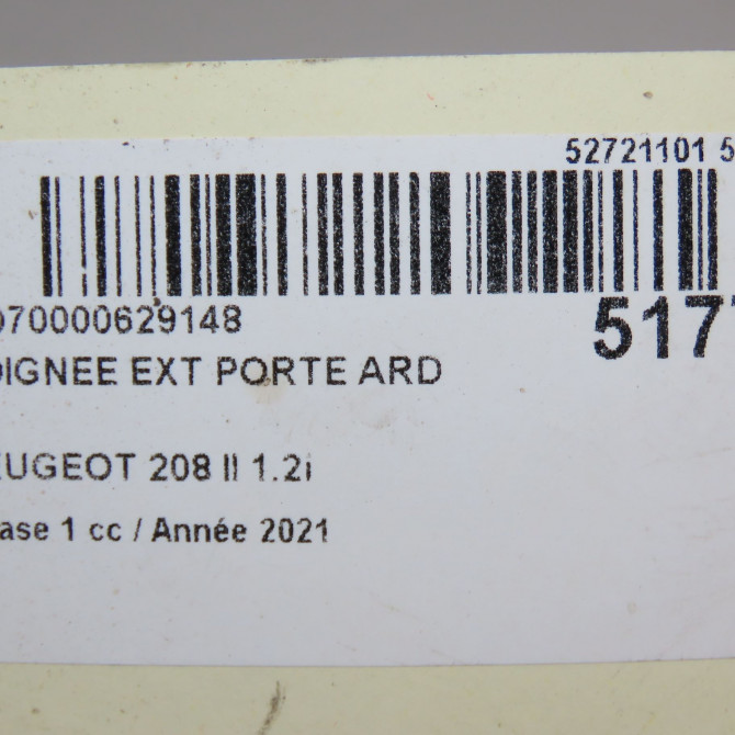 Poignee ext porte ard occasion  980297821T 5