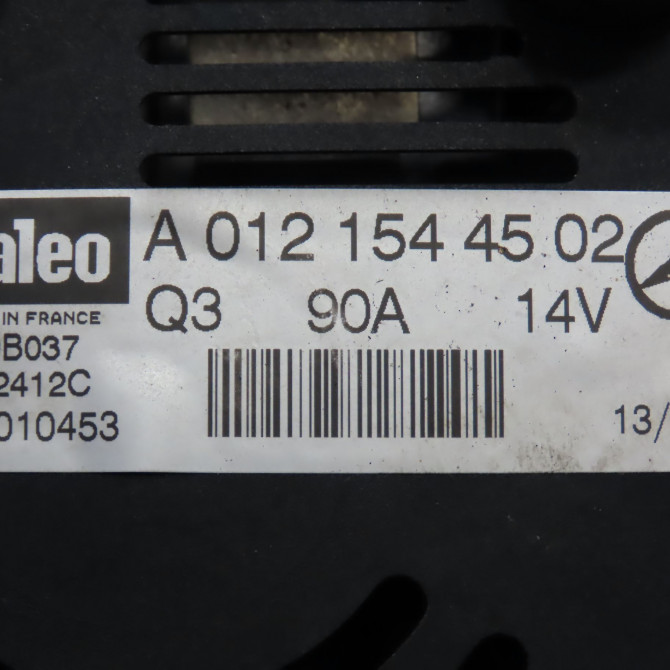 Alternateur occasion MERCEDES CLASSE A I Phase 2 03-2001->09-2004 A 140 121544502 7