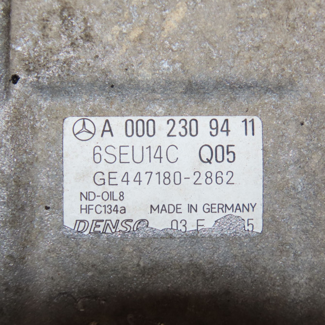 Compresseur air conditionne occasion MERCEDES CLASSE A I Phase 2 03-2001->09-2004 A 140 2309411 6