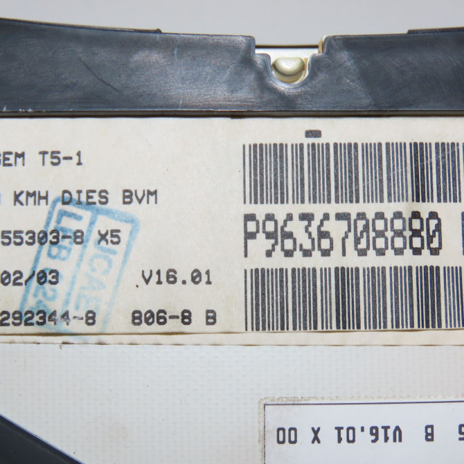 Compteur occasion PEUGEOT 307 Phase 1 SW 03-2002->07-2004 2.0 HDi 110ch 6104R2 4