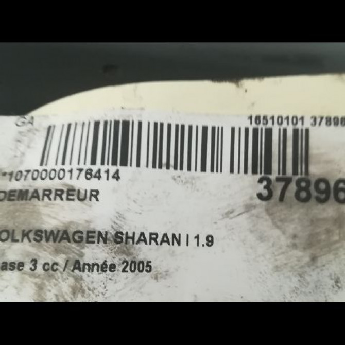 Démarreur occasion VOLKSWAGEN SHARAN I Phase 3 01-2004->09-2010 1.9 TDI 130ch 2M911023FX 4