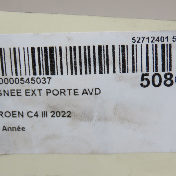 Poignee ext porte avd occasion CITROEN 980297821T 4