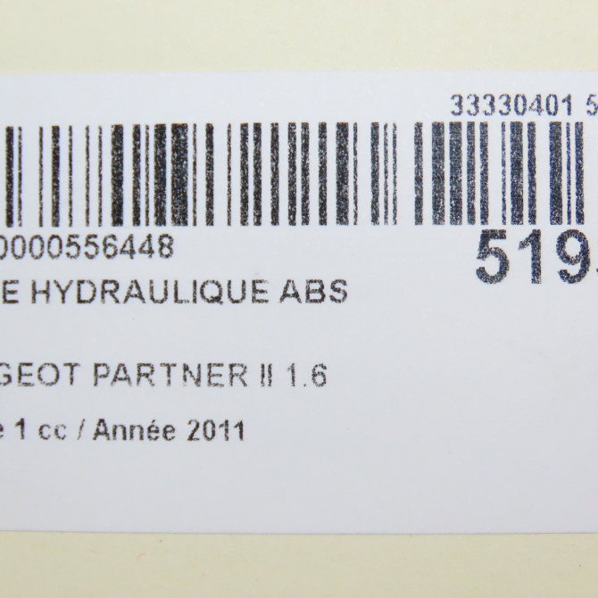 Unité hydraulique ABS occasion PEUGEOT PARTNER II Phase 1 05-2008->03-2012 1.6 HDI 92ch 1680903680 6