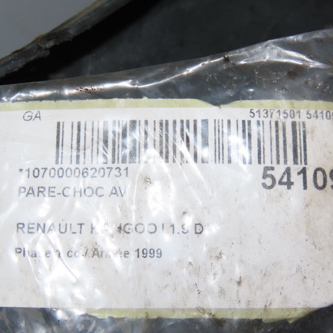 Pare-choc avant occasion RENAULT KANGOO I Phase 1 09-1997->06-2003 1.9 D 65ch 620222024R 6