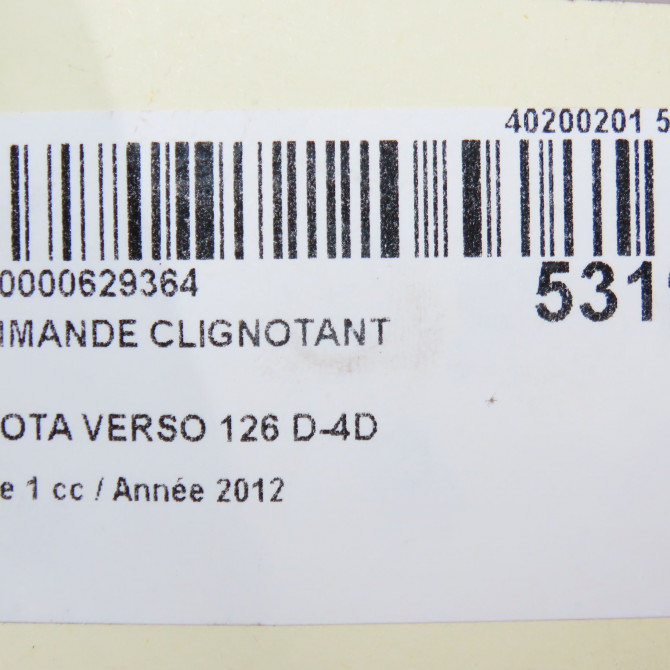 Commande clignotant occasion TOYOTA VERSO Phase 1 06-2009->12-2012 126 D-4D 8414005200 6