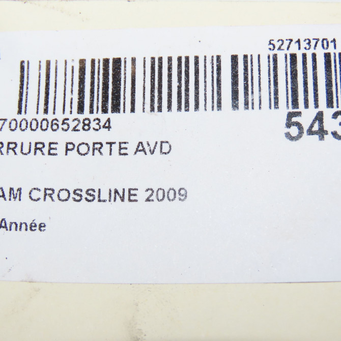 Serrure porte avd occasion CROSSLINE 5