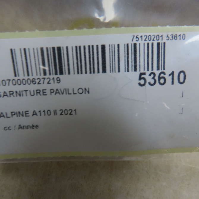 Garniture pavillon occasion ALPINE A110 II 5