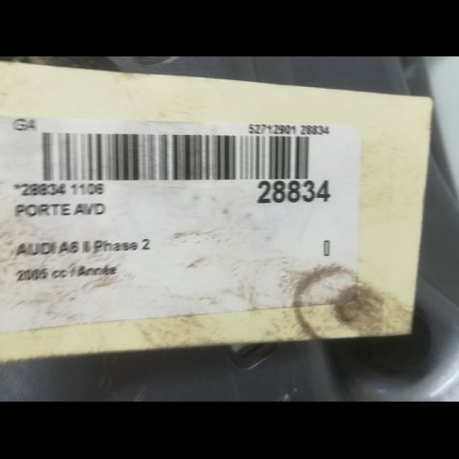 Porte avant droite occasion AUDI A6 II Phase 2 07-2001->05-2004 4F0831052F 5
