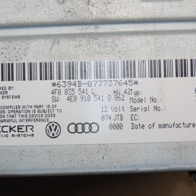 Autoradio occasion AUDI A6 III Phase 1 05-2004->10-2008 3.0 V6 233ch 5