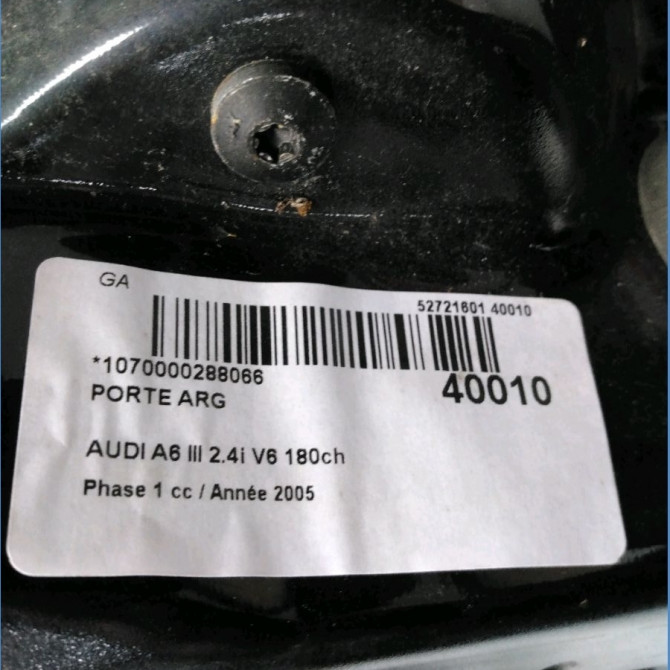 Porte arrière gauche occasion AUDI A6 III Phase 1 05-2004->10-2008 2.4i V6 180ch 4F0833051G 4