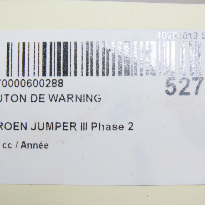 Bouton de warning occasion CITROEN JUMPER III Phase 2 06-2014->... 1612506780 6