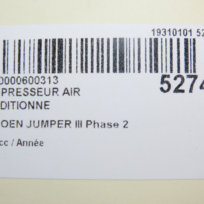 Compresseur air conditionne occasion CITROEN JUMPER III Phase 2 06-2014->... 9676552680 8