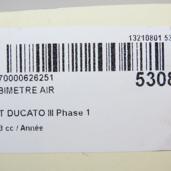 Debimetre air occasion FIAT DUCATO III Phase 1 06-2006->10-2014 71794496 8