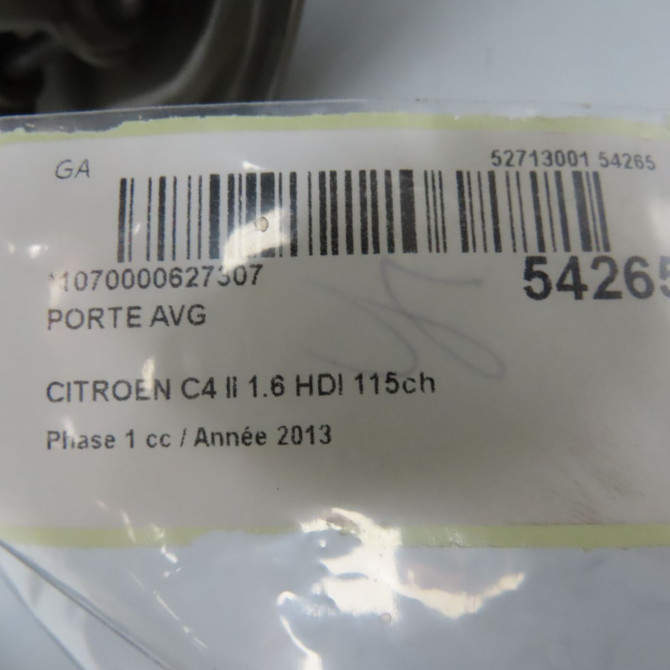 Porte avant gauche occasion CITROEN C4 II Phase 1 10-2010->01-2015 1.6 HDI 115ch 9435084380 5