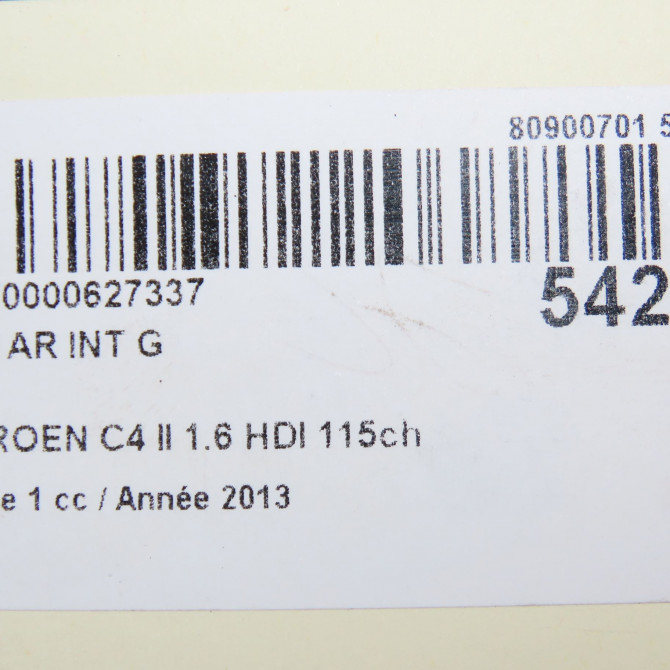 Feu arrière interieur gauche occasion CITROEN C4 II Phase 1 10-2010->01-2015 1.6 HDI 115ch 7453E4 5