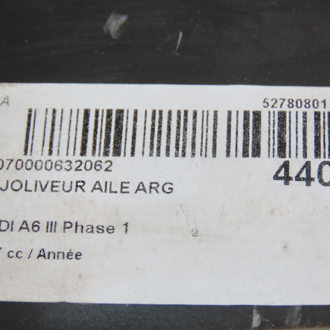 Enjoliveur aile arg occasion AUDI A6 III Phase 1 05-2004->10-2008 3.0 V6 233ch 4