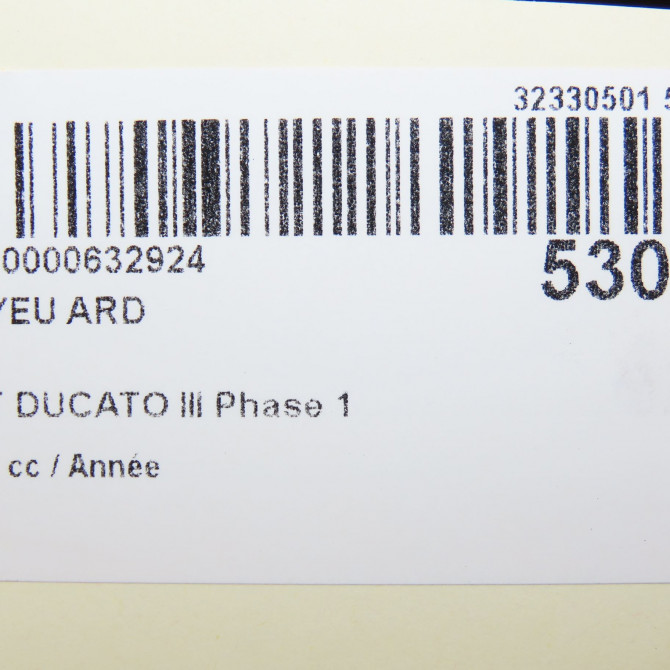Moyeu ard occasion FIAT DUCATO III Phase 1 06-2006->10-2014 51754942 5